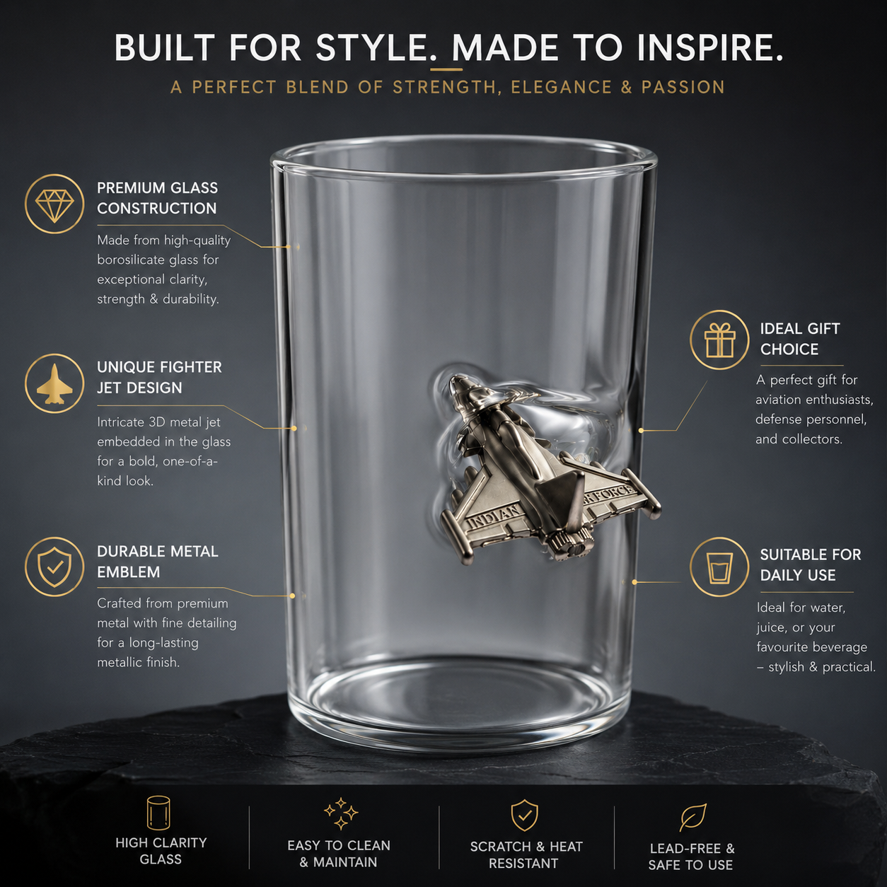 Jet Impact Glass – 290 ML - Image 4